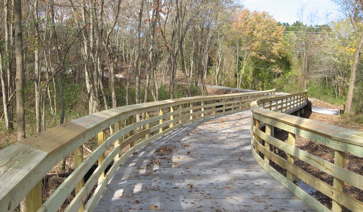 Glastonbury MultiUse Path PermaTrak Concrete Boardwalk Project